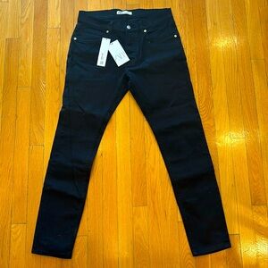 BNWT Zara Men’s Black Skinny Button Front Jeans Size 32